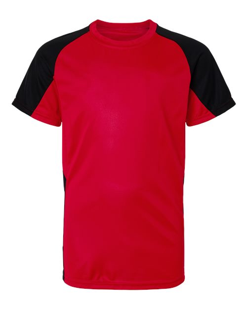 Augusta Sportswear Youth Cutter Jersey (Part 1 of 2) - Red/ Black
