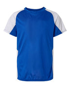 Augusta Sportswear Youth Cutter Jersey (Part 1 of 2) - Royal/ White