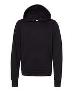 BELLA + CANVAS Youth Sponge Fleece Hoodie Sweatshirt - Black