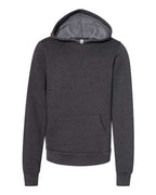 BELLA + CANVAS Youth Sponge Fleece Hoodie Sweatshirt - Dark Grey Heather