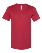 BELLA + CANVAS Unisex Jersey V-Neck Tee (Part 1 of 2) - Cardinal