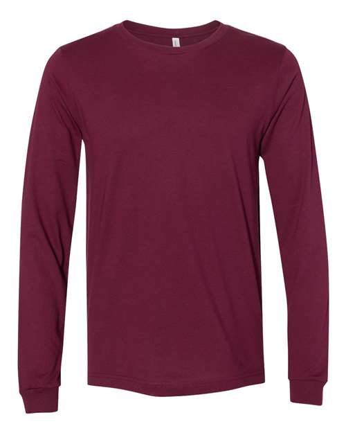 BELLA + CANVAS Unisex Jersey Long Sleeve Tee (Part 2 of 4) - Maroon