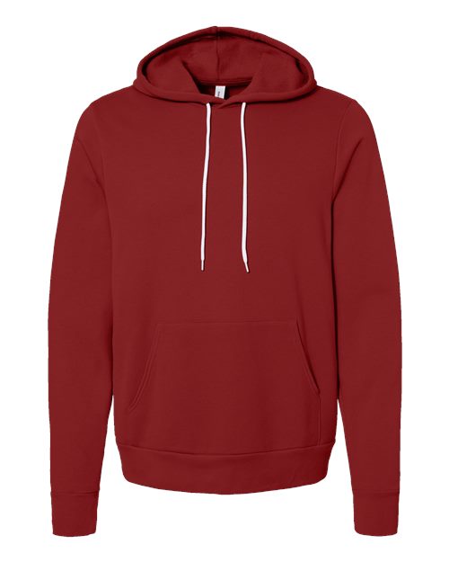 BELLA + CANVAS Unisex Sponge Fleece Hoodie Sweatshirt (Part 1 of 4) - Cardinal