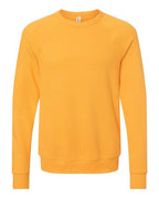 BELLA + CANVAS Unisex Sponge Fleece Raglan Crewneck Sweatshirt (Part 1 of 3) - Gold