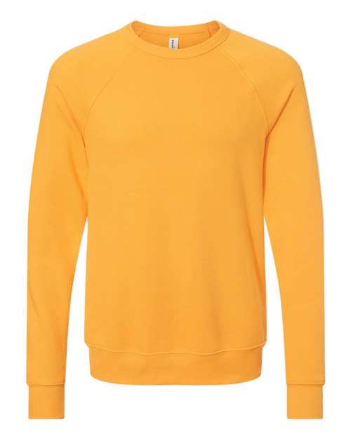 BELLA + CANVAS Unisex Sponge Fleece Raglan Crewneck Sweatshirt (Part 1 of 3) - Gold