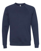 BELLA + CANVAS Unisex Sponge Fleece Raglan Crewneck Sweatshirt (Part 3 of 3) - Navy
