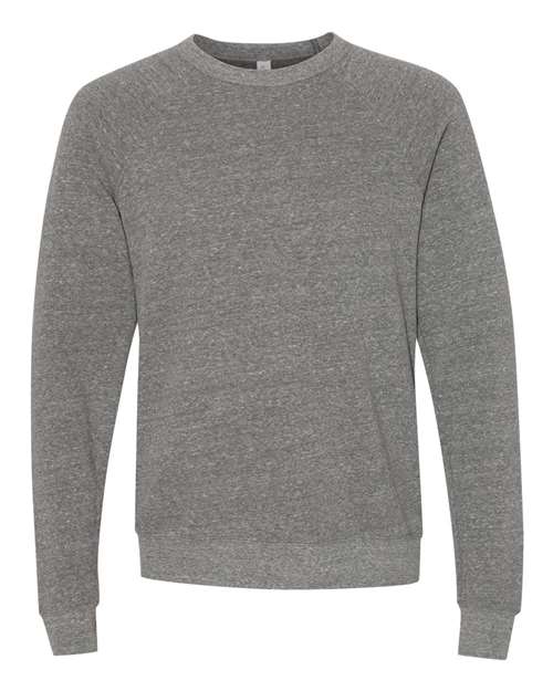 BELLA + CANVAS Unisex Sponge Fleece Raglan Crewneck Sweatshirt (Part 1 of 3) - Deep Heather