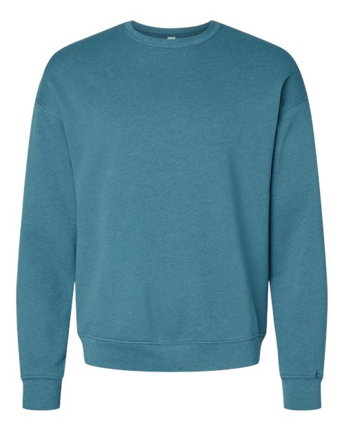 BELLA + CANVAS Unisex Sponge Fleece Drop Shoulder Crewneck Sweatshirt (Part 1 of 2) - Heather Deep Teal