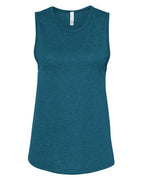 BELLA + CANVAS Women's Jersey Muscle Tank - Heather Deep Teal