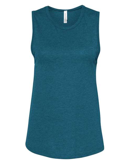 BELLA + CANVAS Women's Jersey Muscle Tank - Heather Deep Teal
