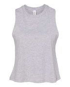 BELLA + CANVAS Women's Racerback Crop Tank - Athletic Heather