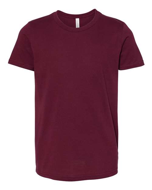 BELLA + CANVAS Youth Jersey Tee (Part 1 of 2) - Maroon