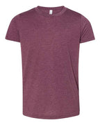 BELLA + CANVAS Youth Triblend Tee - Maroon Triblend