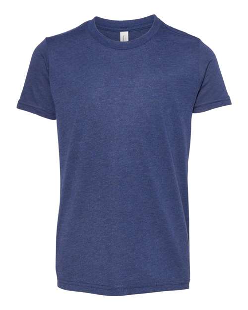BELLA + CANVAS Youth Triblend Tee - Navy Triblend