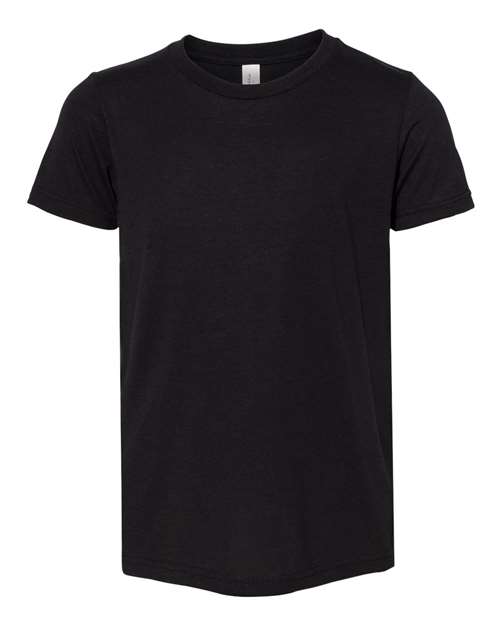 BELLA + CANVAS Youth Triblend Tee - Solid Black Triblend