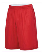 Augusta Sportswear Youth Reversible Wicking Shorts - Red/ White
