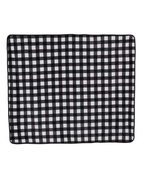 Alpine Fleece Polyester/Nylon Patterned Picnic Blanket - White Buffalo