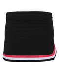 Augusta Sportswear Girls' Pike Cheer Skirt - Black/ Red/ White