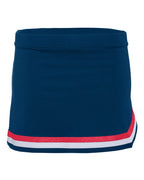 Augusta Sportswear Girls' Pike Cheer Skirt - Navy/ Red/ White