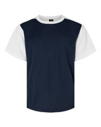Alleson Athletic Youth Crewneck Pullover Baseball Jersey - Navy/ White