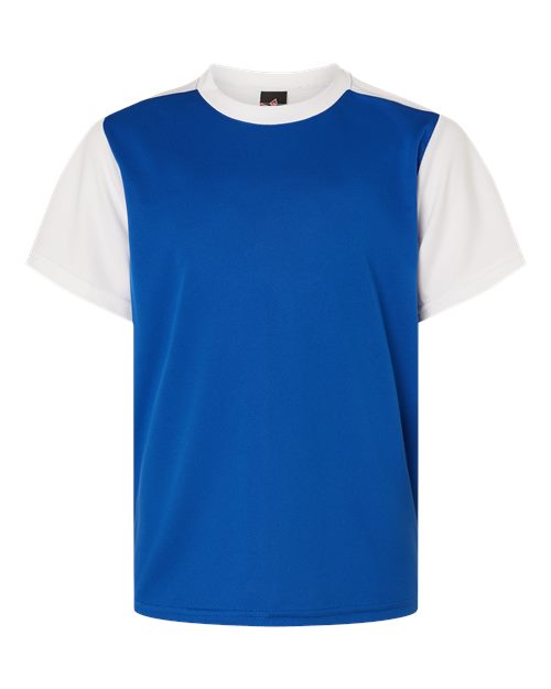 Alleson Athletic Youth Crewneck Pullover Baseball Jersey - Royal/ White