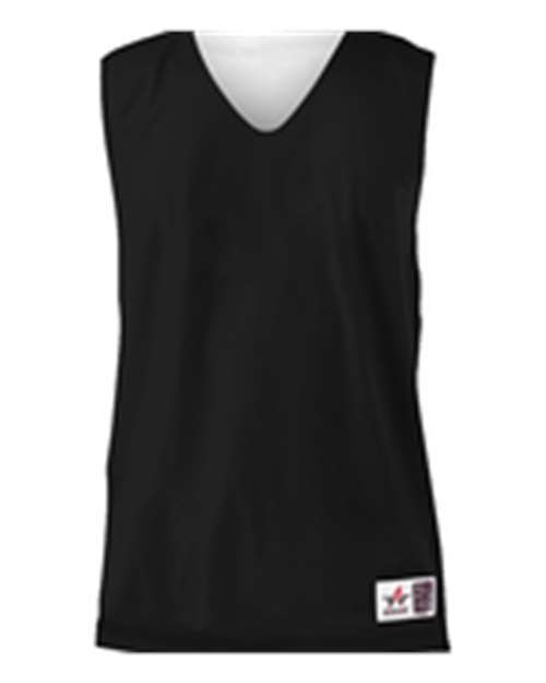 Alleson Athletic Youth Reversible Mesh Tank - Black/ White