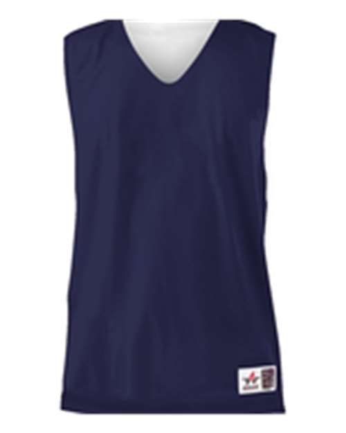 Alleson Athletic Youth Reversible Mesh Tank - Navy/ White