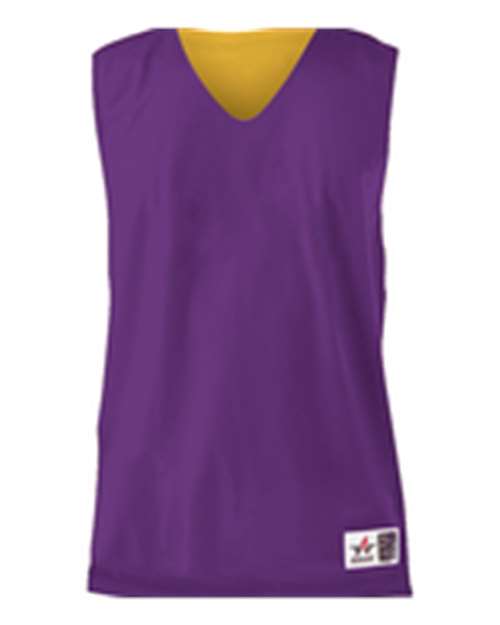 Alleson Athletic Youth Reversible Mesh Tank - Purple/ Gold