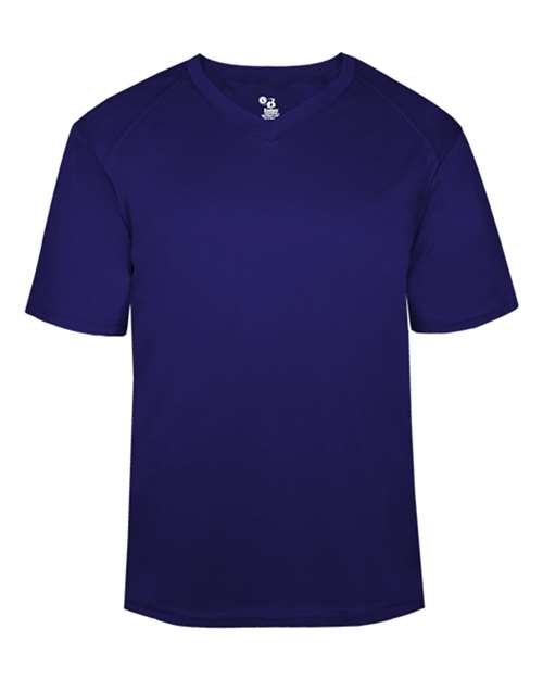 Badger Men's B-Core V-Neck T-Shirt - Purple