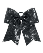 Augusta Sportswear Sequin Cheer Hair Bow - Black