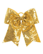 Augusta Sportswear Sequin Cheer Hair Bow - Gold