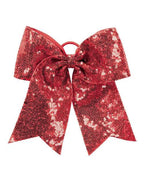 Augusta Sportswear Sequin Cheer Hair Bow - Red
