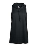 Badger Women's B-Core Racerback Hooded Tank Top - Black