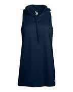 Badger Women's B-Core Racerback Hooded Tank Top - Navy
