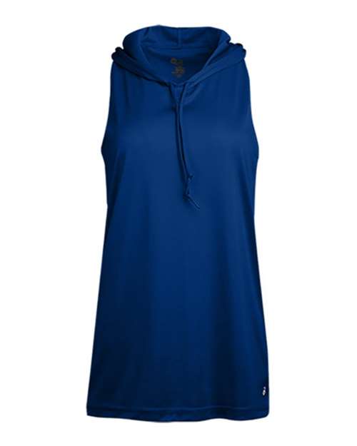 Badger Women's B-Core Racerback Hooded Tank Top - Royal
