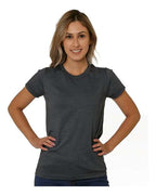 Bayside Women's USA-Made Triblend T-Shirt - Tri Charcoal