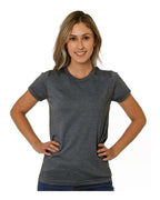Bayside Women's USA-Made Triblend T-Shirt - Tri Dark Grey
