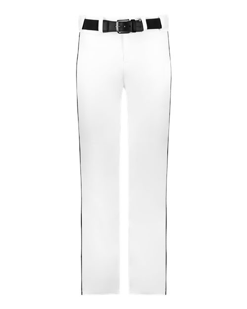 Alleson Athletic Men's Baseball Pants With Braid (Part 1 of 2) - White/ Black