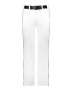 Alleson Athletic Men's Baseball Pants With Braid (Part 1 of 2) - White/ Royal