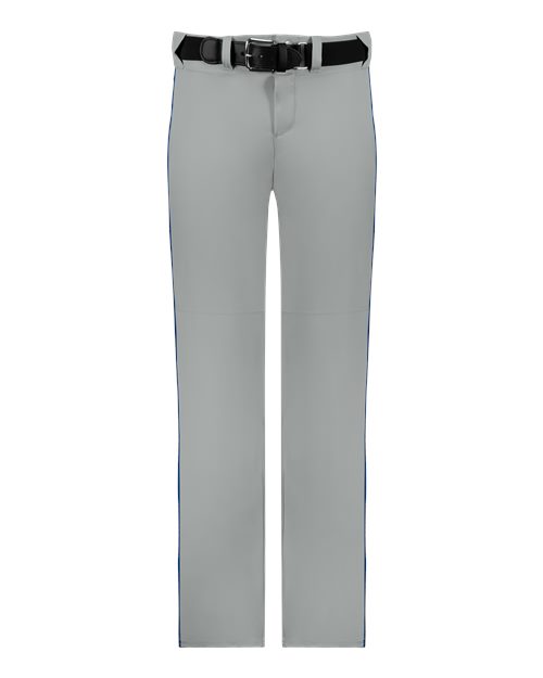 Alleson Athletic Men's Baseball Pants With Braid (Part 1 of 2) - Grey/ Royal