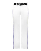 Alleson Athletic Men's Baseball Pants With Braid (Part 1 of 2) - White/ Purple