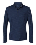 Adidas Men's Lightweight Mélange Quarter-Zip Pullover - Collegiate Navy Melange