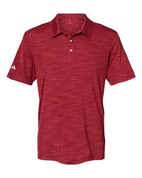 Adidas Men's Mélange Polo - Collegiate Burgundy Melange
