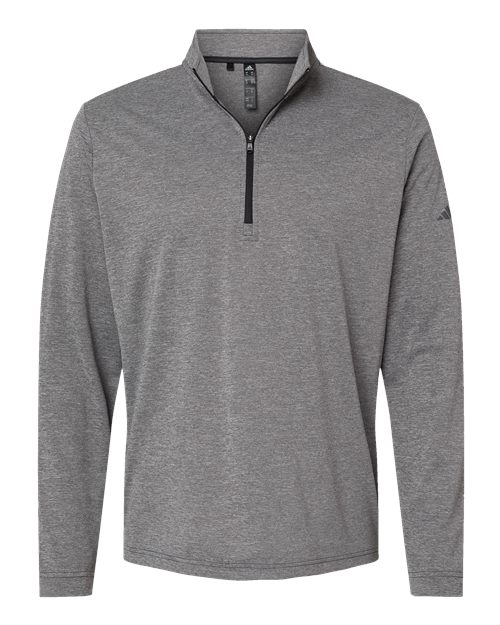 Adidas Men's Ultimate365 Lightweight Quarter-Zip Pullover - Black Heather