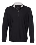 Adidas Men's Textured Quarter-Zip Pullover - Black