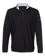 Adidas Men's Textured Quarter-Zip Pullover - Black
