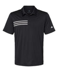 Adidas Men's 3-Stripes Chest Polo - Black/ White