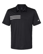 Adidas Men's 3-Stripes Chest Polo - Black/ White