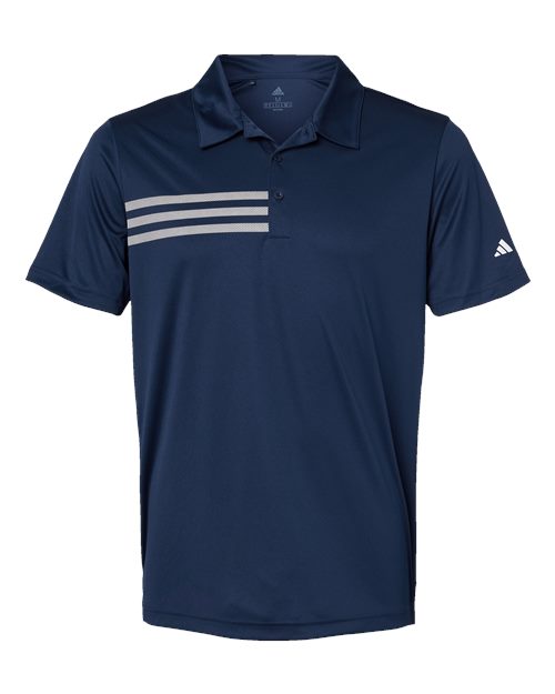 Adidas Men's 3-Stripes Chest Polo - Collegiate Navy/ White