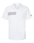 Adidas Men's 3-Stripes Chest Polo - White/ Black